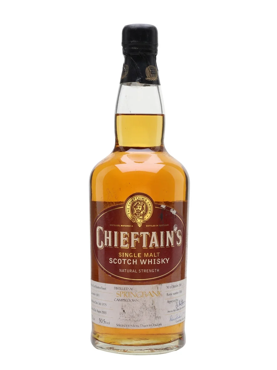 Springbank 1975 28 Year Old Chieftain's Campbeltown Single Malt Scotch Whisky | 700ML - Whiskey