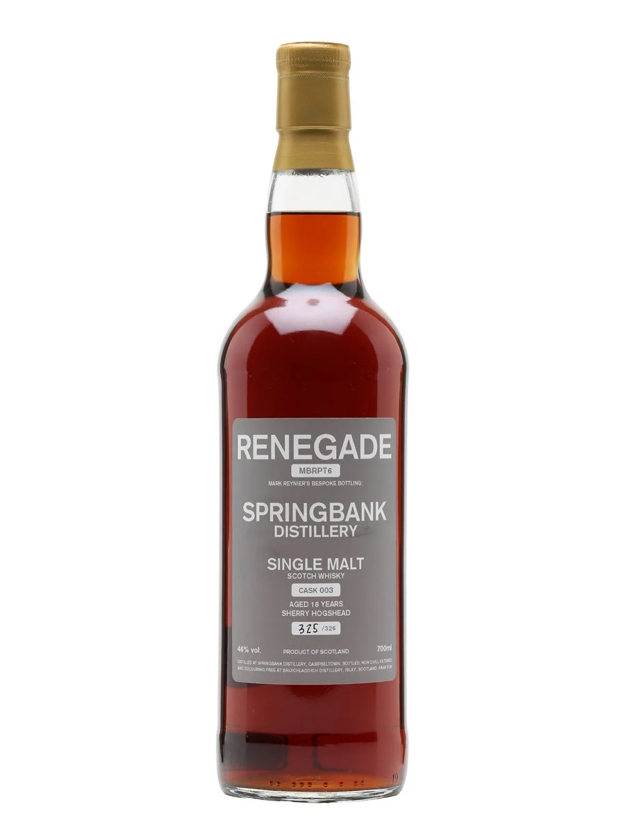 Springbank 1995 18 Year Old Sherry Cask Renegade Campbeltown Single Malt Scotch Whisky | 700ML - Whiskey