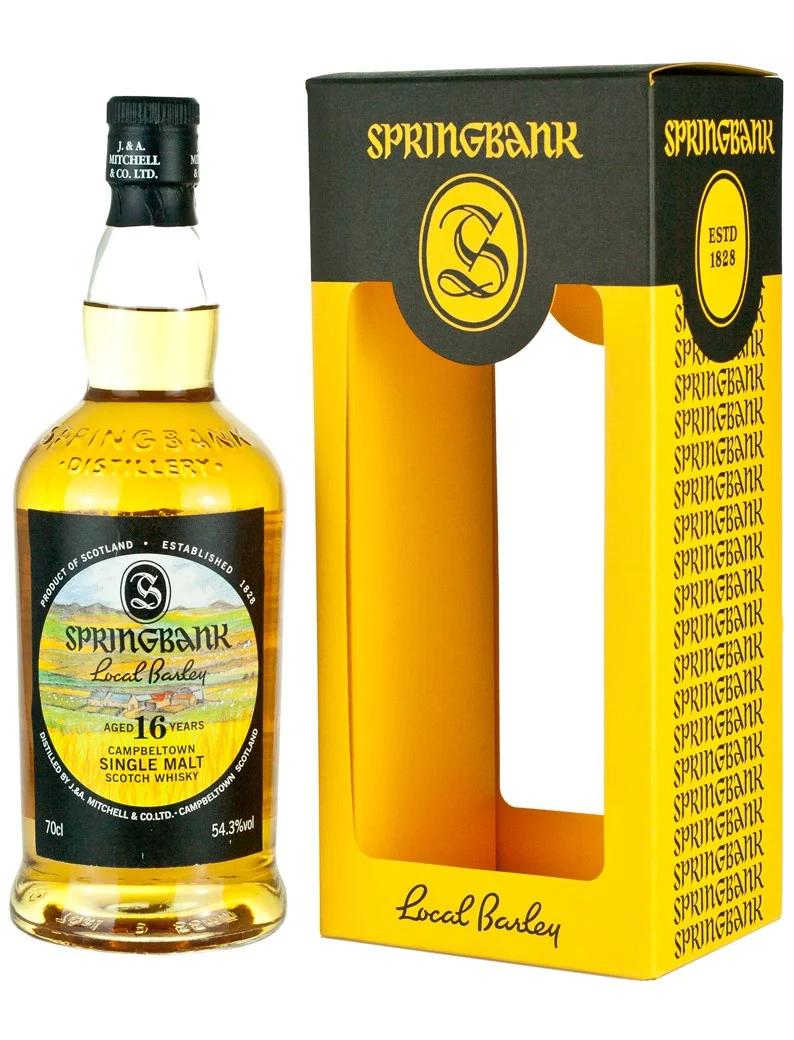Springbank Local Barley 16 Year Old Single Malt Scotch Whisky - Whiskey