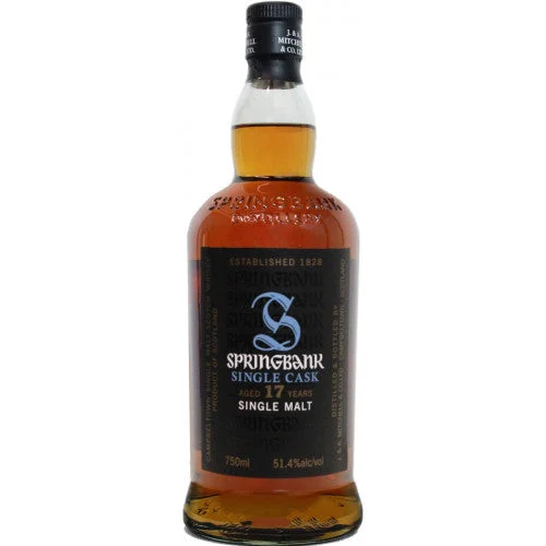 Springbank 17 Year Old Cask Strength Single Barrel Single Malt Scotch Whisky - Whiskey