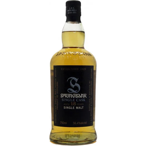 Springbank 18 Year Old Cask Strength Single Barrel Single Malt Scotch Whisky - Whiskey