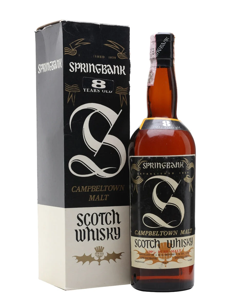 Springbank 8 Year Old Bot.1970s Campbeltown Single Malt Scotch Whisky - Whiskey