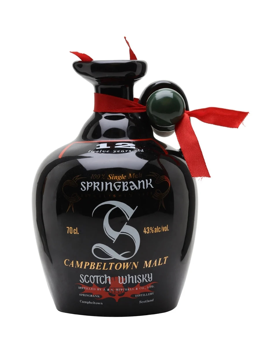 Springbank 12 Year Old Bot.1990s Ceramic Decanter Campbeltown Single Malt Scotch Whisky | 700ML