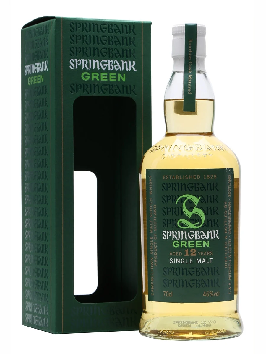 Springbank Green 12 Year Old Single Malt Scotch Whisky - Whiskey