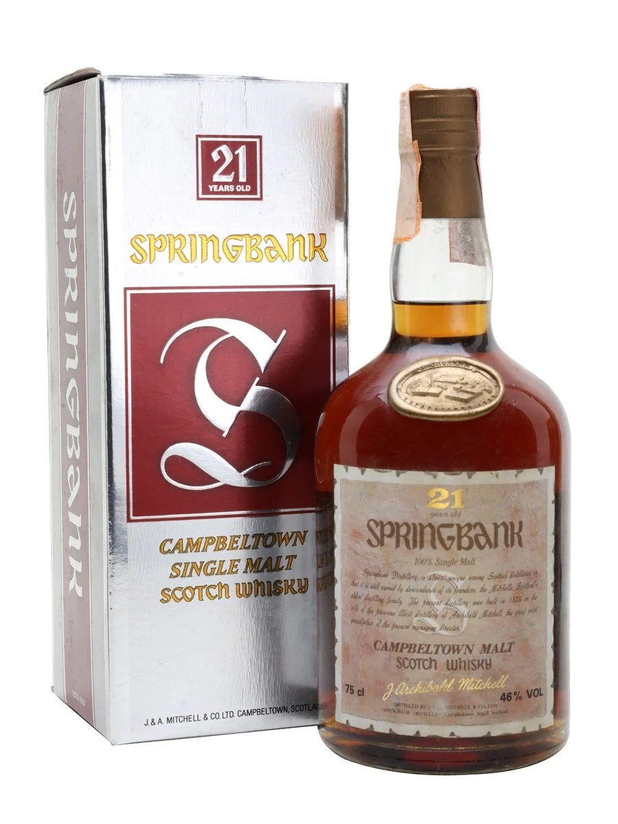 Springbank 21 Year Old Bot.1980s Campbeltown Single Malt Scotch Whisky - Whiskey
