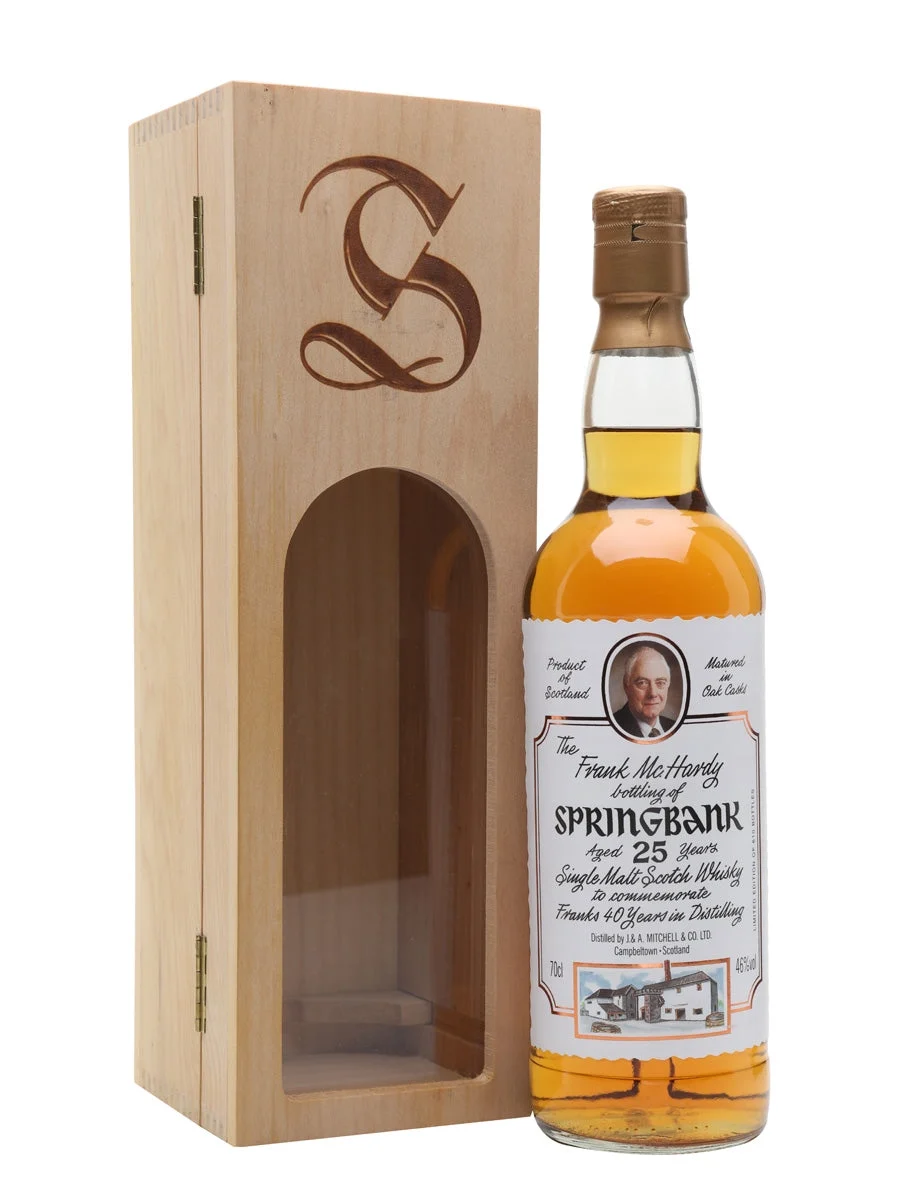 Springbank 25 años Frank McHardy Bottling Campbeltown Whisky escocés de malta única | 700ML