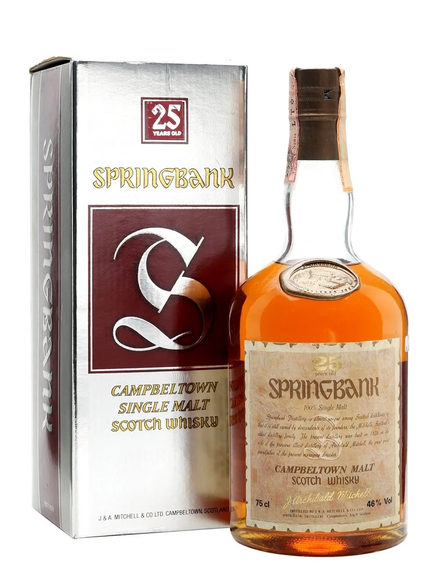 Springbank 25 Year Old Bot.1980s Campbeltown Single Malt Scotch Whisky - Whiskey
