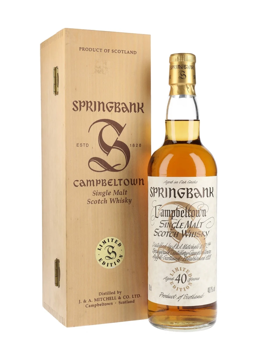 Springbank 40 Year Old Millennium Series Campbeltown Single Malt Scotch Whisky | 700ML - Whiskey