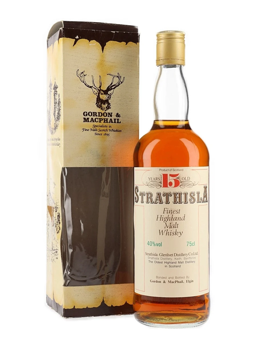 Strathisla 15 Year Old Bot.1980s Speyside Single Malt Scotch Whisky - Whiskey