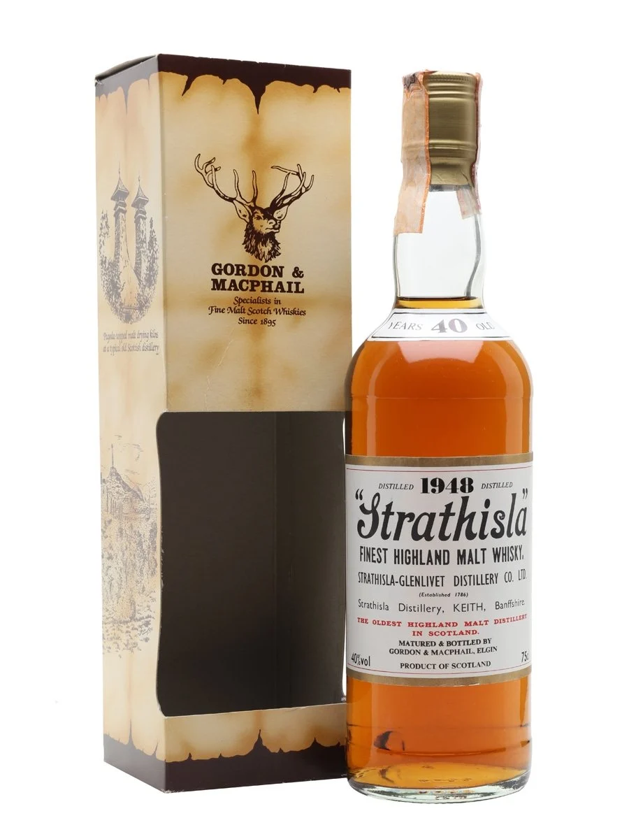 Strathisla 1948 40 Years Old G&M Speyside Single Malt Scotch Whisky - Whiskey