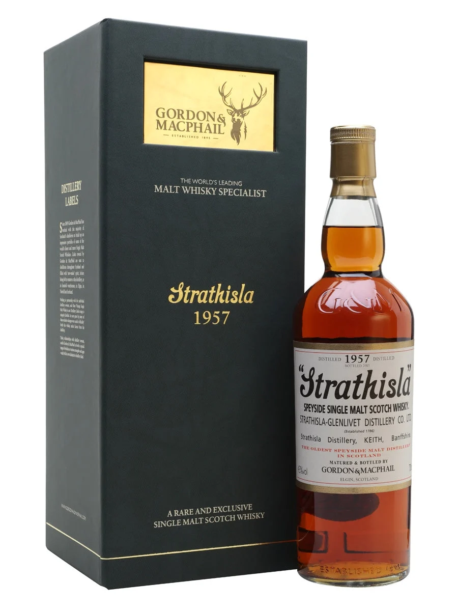Strathisla 1957 55 Year Old Gordon & Macphail Speyside Single Malt Scotch Whisky | 700ML - Whiskey