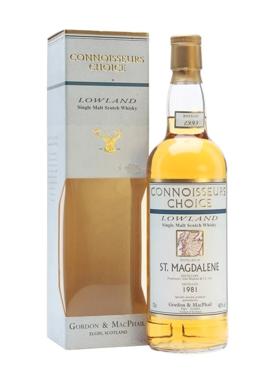 St Magdalene (Gordon & MacPhail) Connoisseurs Choice Bottled 1999 1981 Lowland Single Malt Scotch Whisky | 700ML - Whiskey
