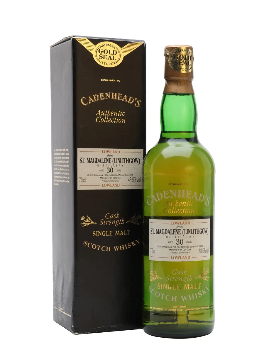 St Magdalene 1964 30 Year Old Cadenhead's Lowland Single Malt Scotch Whisky | 700ML - Whiskey