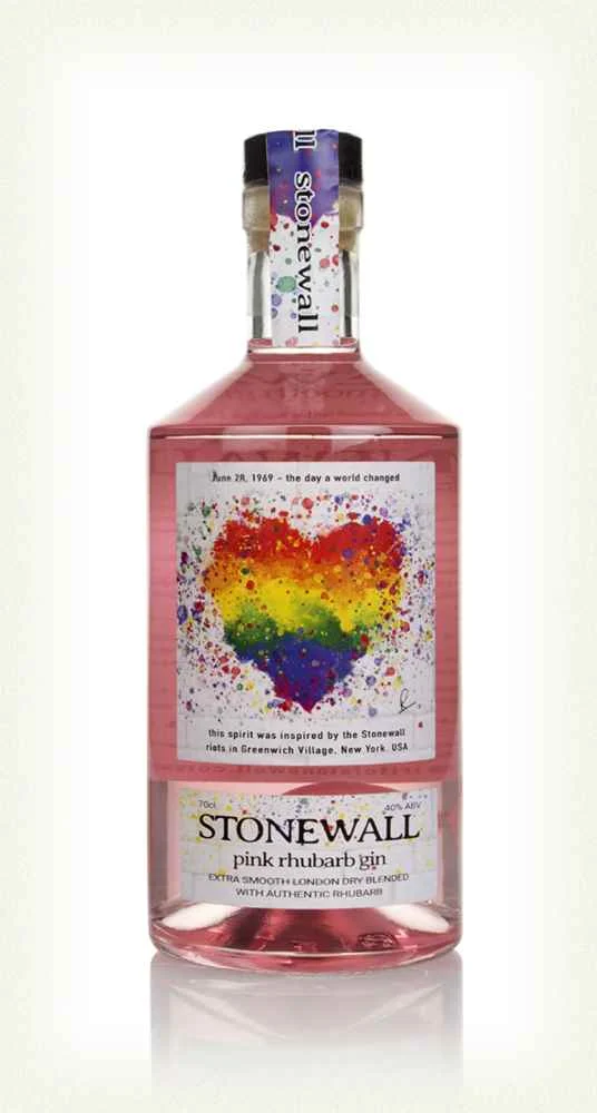 Ginebra con sabor a ruibarbo rosa Stonewall | 700ML