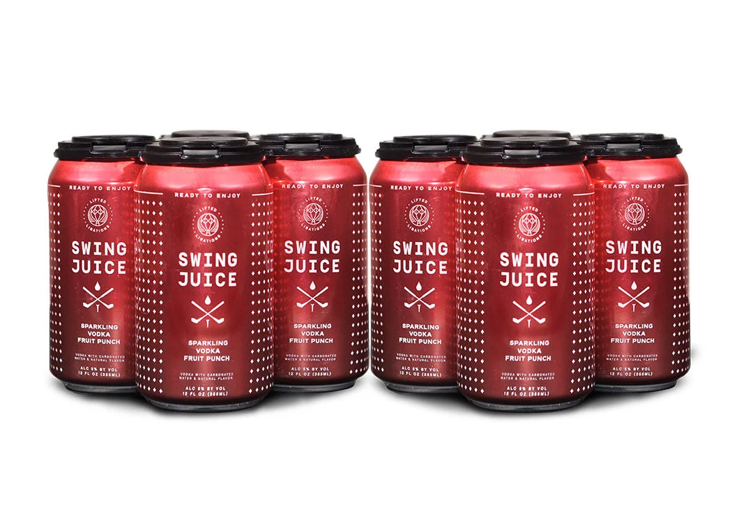Lifted Libations Swing Juice Sparkling Vodka Fruit Punch (8) Cans - Ready To Drink