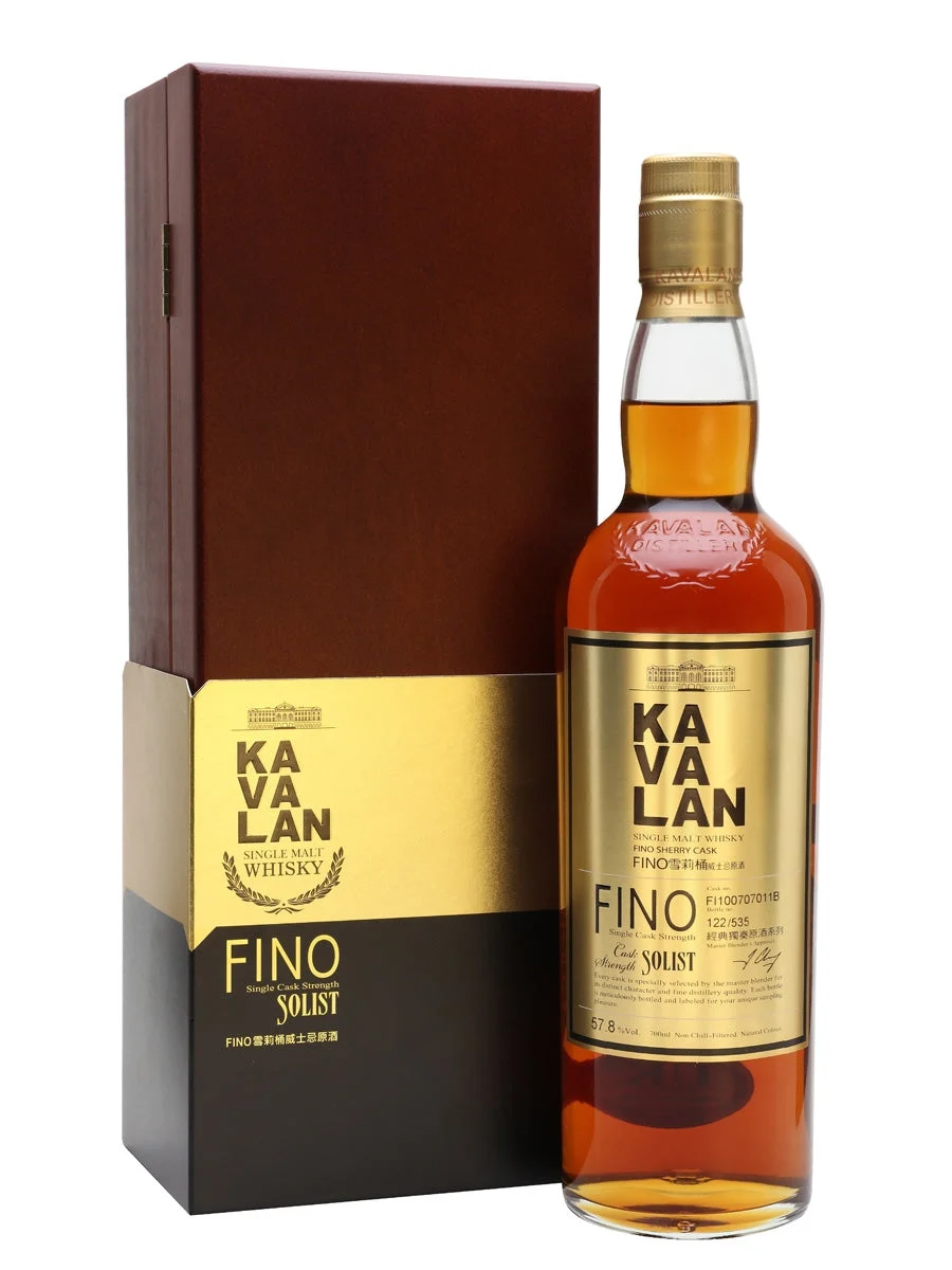 Kavalan Solist Fino Sherry Single Cask Strength Taiwanese Single Malt Whisky - Whiskey