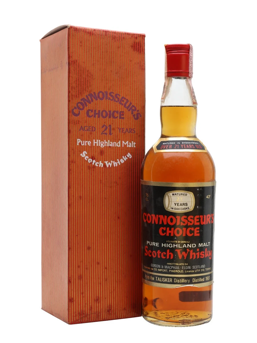 Talisker 1951 21 Year Old Connoisseurs Choice Island Single Malt Scotch Whisky - Whiskey