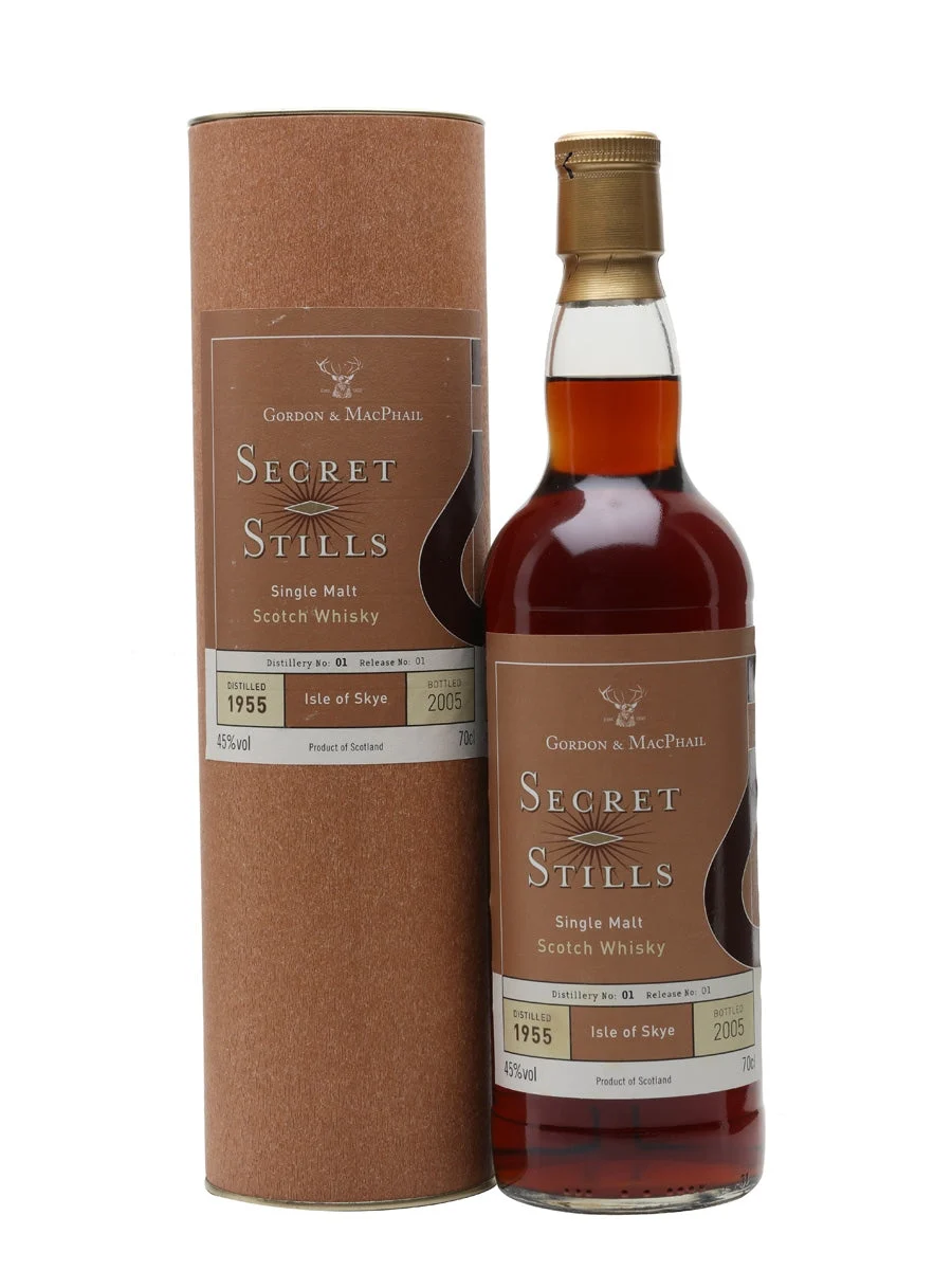 Secret Stills 1.1 1955 Whisky escocés de pura malta Gordon & Macphail Island de 50 años | 700ML