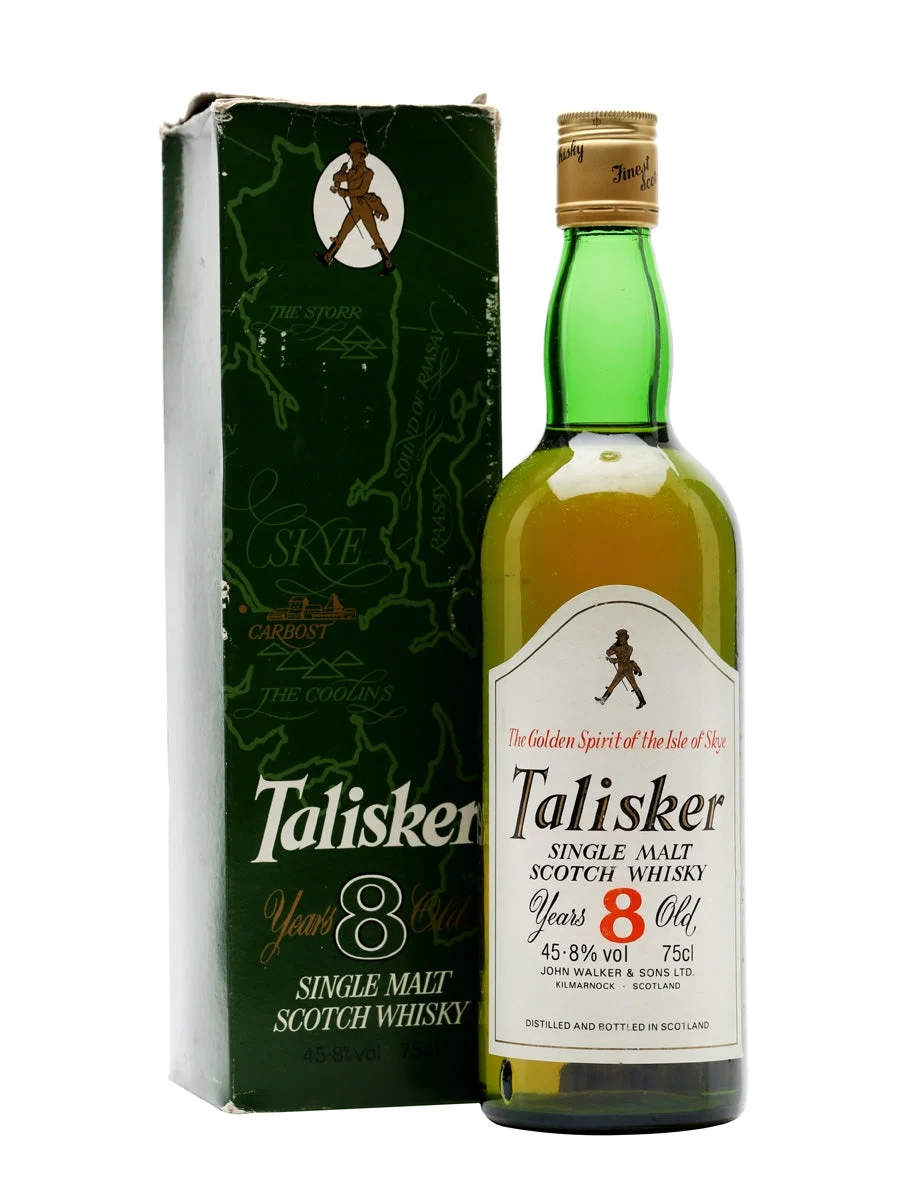 Talisker 8 Year Old Bot.1980s Island Single Malt Scotch Whisky - Whiskey