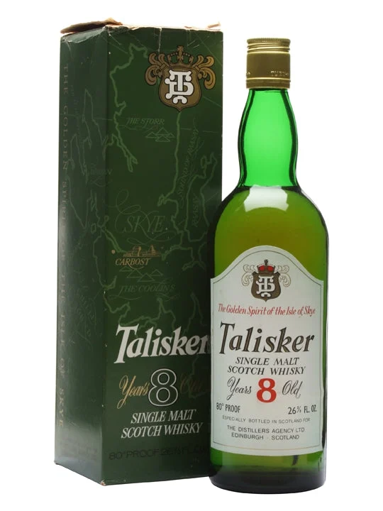 Talisker 8 Year Old Bot.1970s Island Single Malt Scotch Whisky - Whiskey