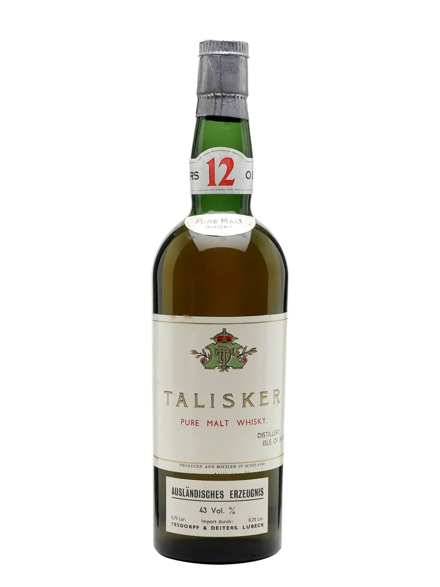 Talisker 12 Year Old Bot.1960s Island Single Malt Scotch Whisky - Whiskey