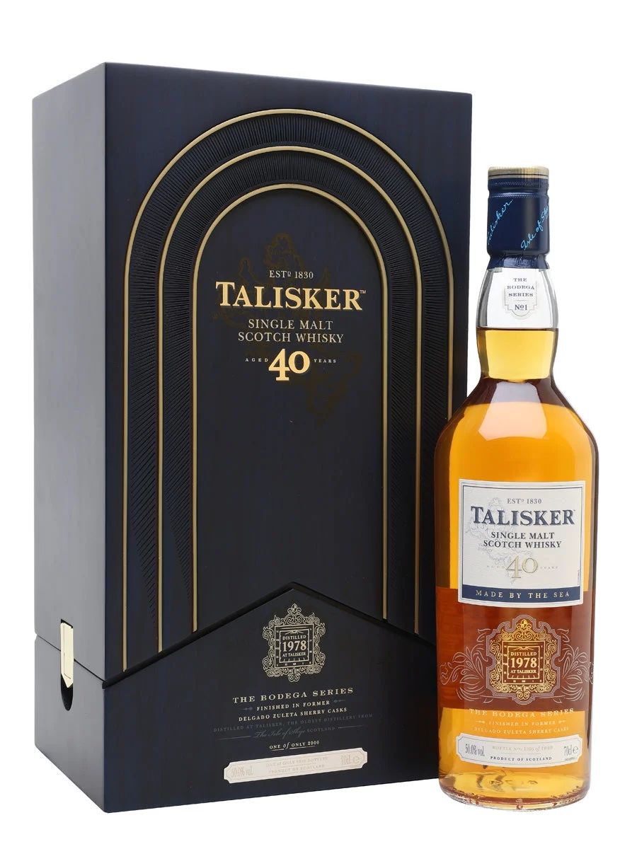 Talisker 1978 40 Year Old Bodega Series Island Single Malt Scotch Whisky | 700ML - Whiskey