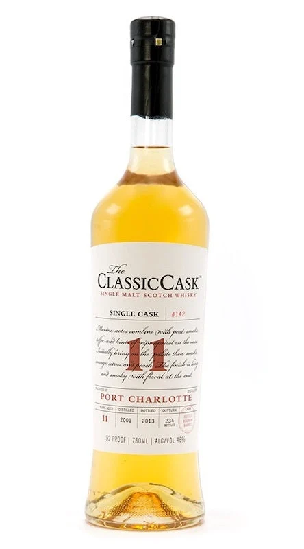 The Classic Cask Port Charlotte 11 Year Old 2001 Single Malt Scotch Whisky