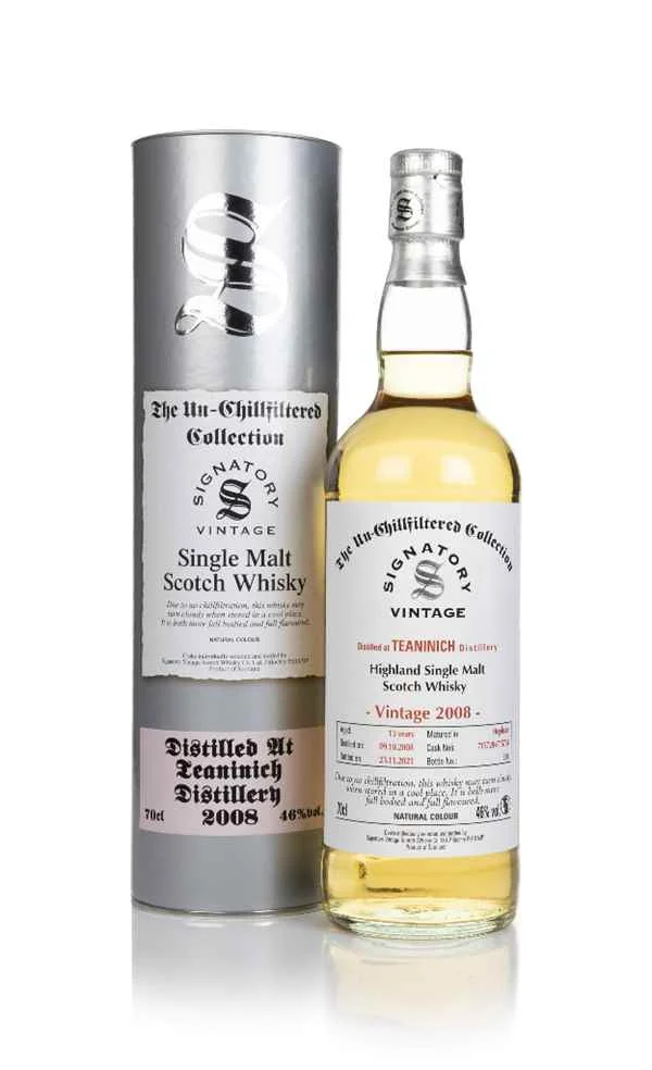 Teaninich 13 Year Old 2008 (casks 715728 & 715734) - Un-Chillfiltered Collection (Signatory) Scotch Whisky | 700ML