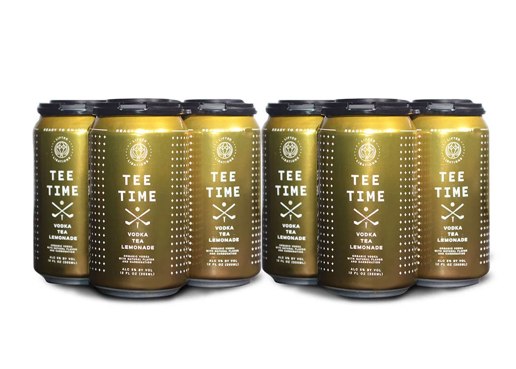 Lifted Libations Tee Time Organic Vodka Tee Lemonade (8) Cans - Ready To Drink
