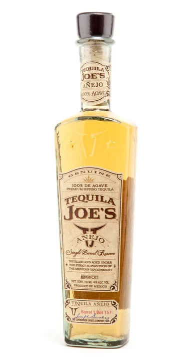 Tequila Joe's Tequila Añejo de un solo barril