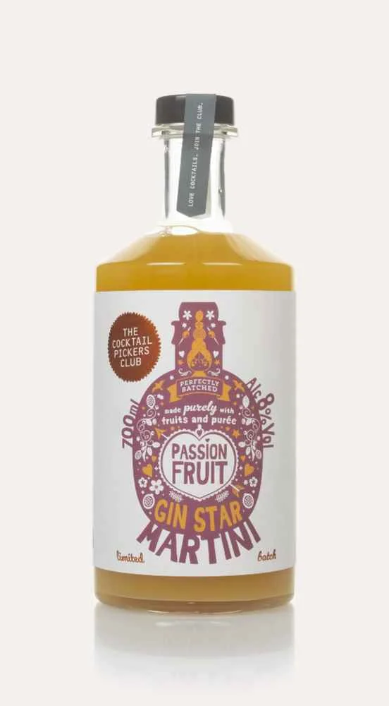 The Cocktail Pickers Club Passion Fruit Gin Star Martini Cocktail | 700ML