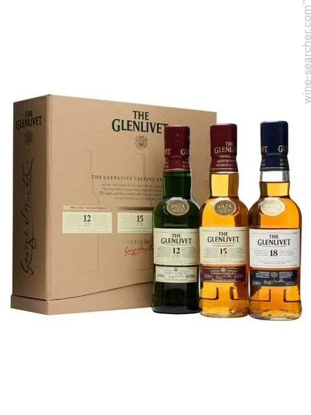 The Glenlivet Tasting Kit Gift Set (3) 200ml Bottles - Whiskey