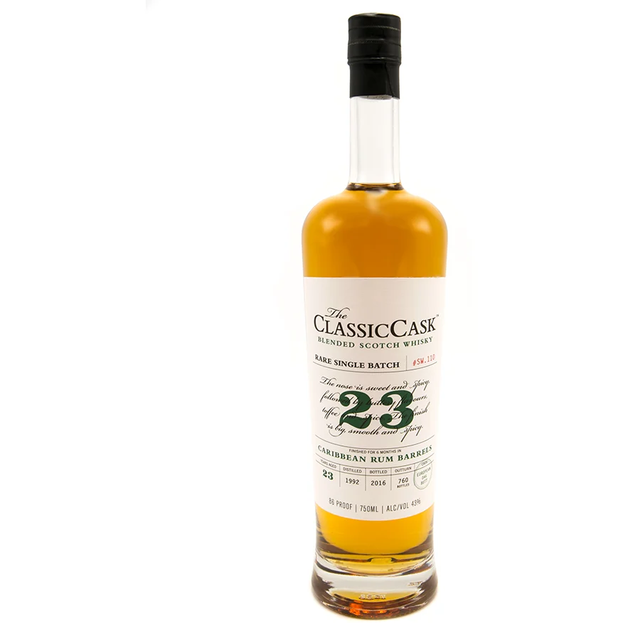The Classic Cask 23 Year Old Caribbean Rum Finish Blended Scotch Whisky - Whiskey