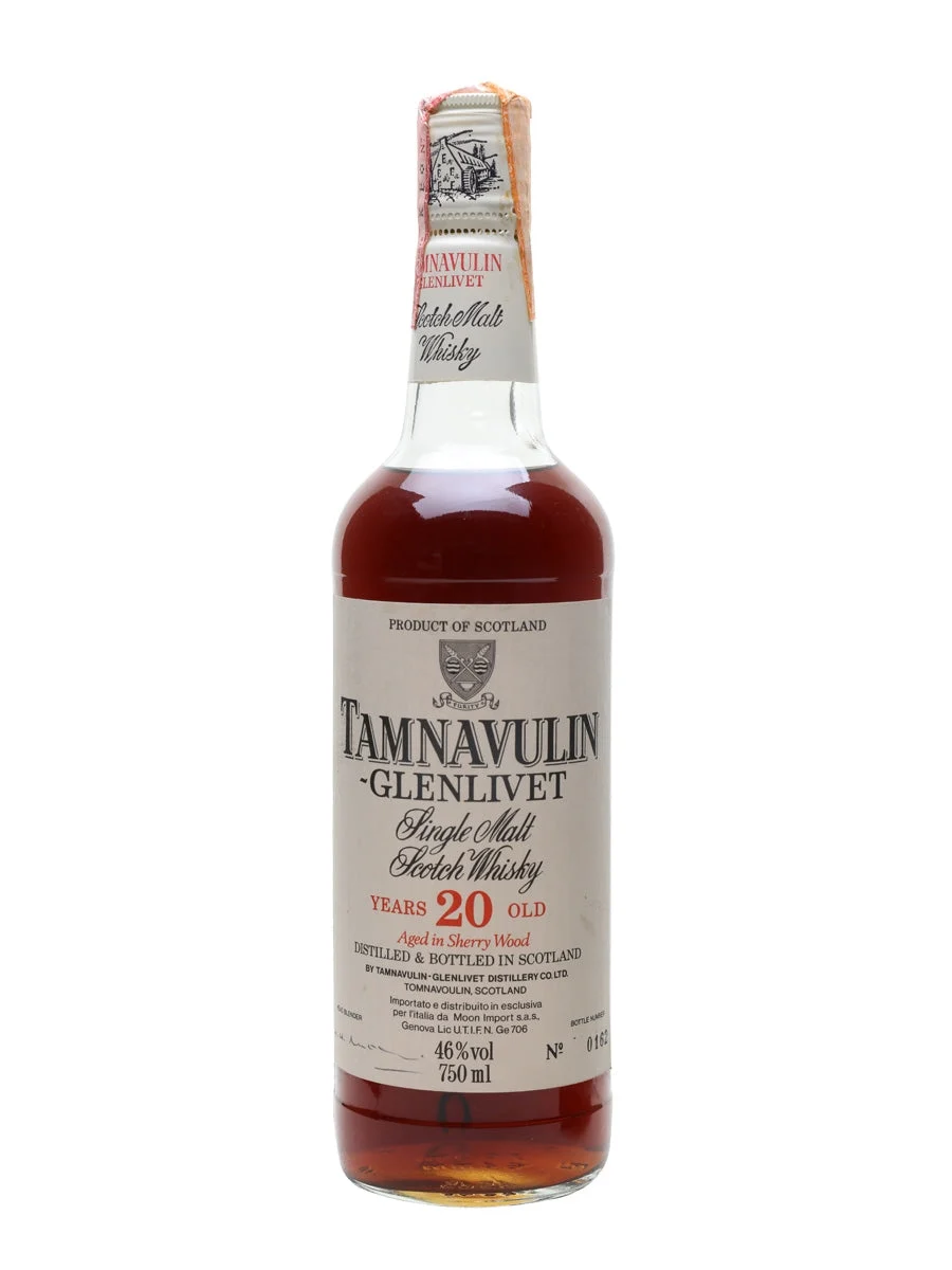 Tamnavulin-Glenlivet 20 Year Old Sherry Cask Speyside Single Malt Scotch Whisky