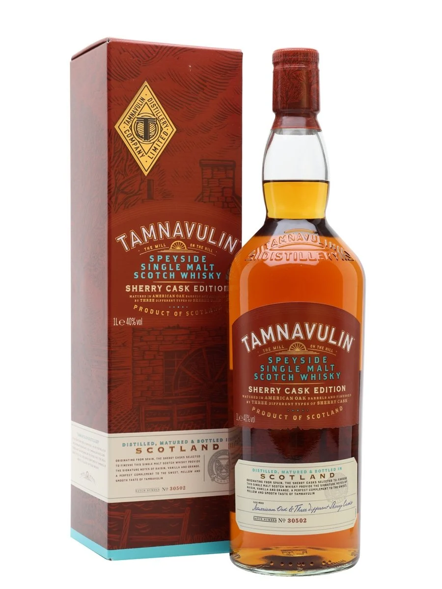 Tamnavulin Sherry Edition Speyside Single Malt Scotch Whisky | 1L - Whiskey