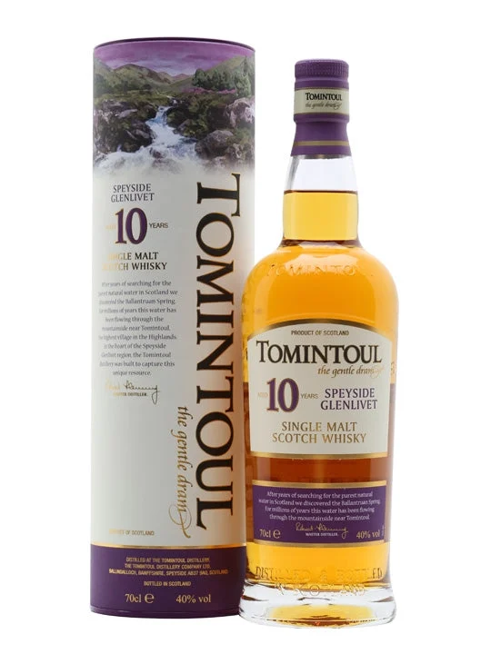 Tomintoul 10 Year Old Single Malt Scotch Whisky - Whiskey