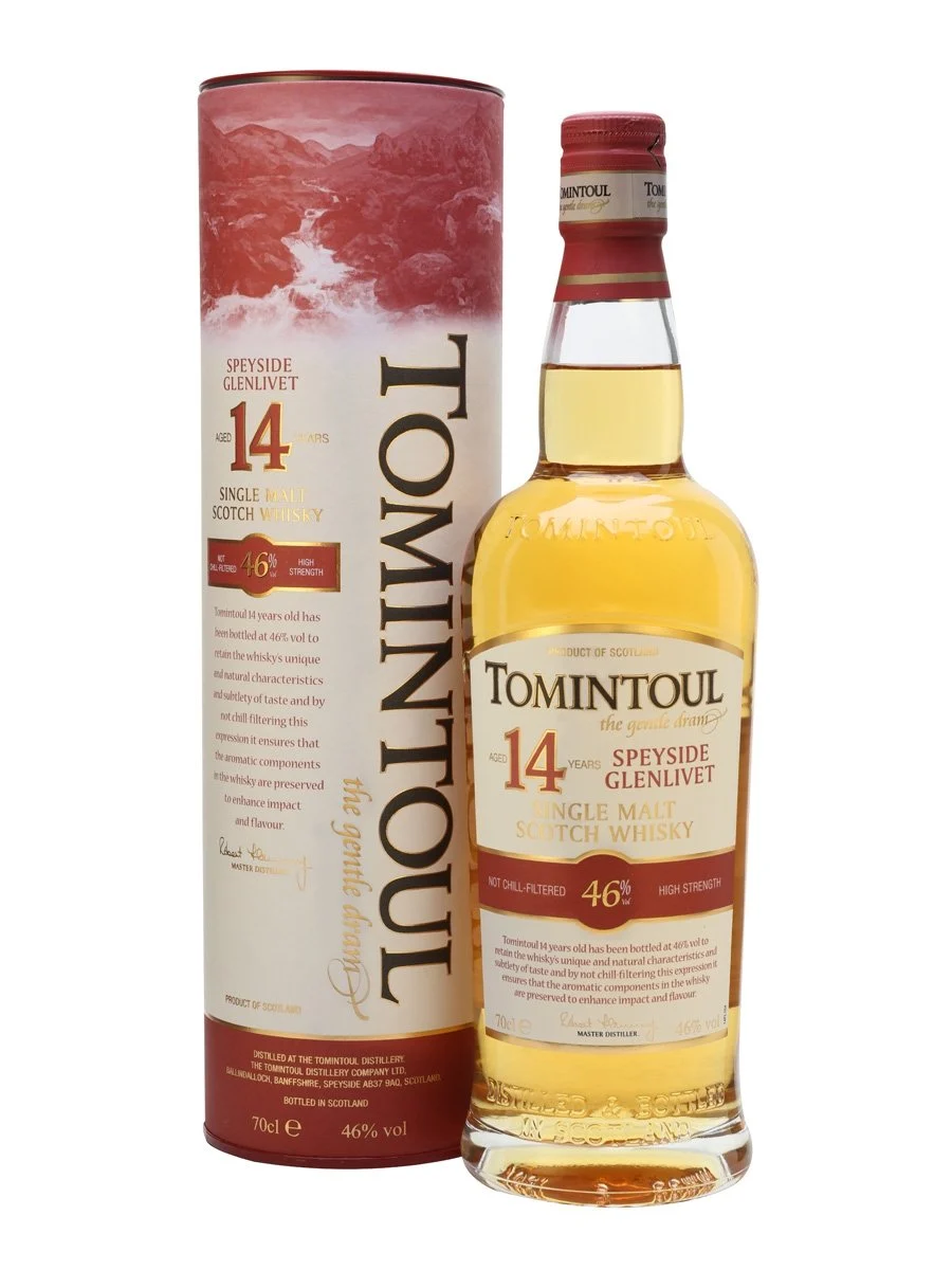 Tomintoul 14 Year Old Speyside Single Malt Scotch Whisky | 700ML - Whiskey