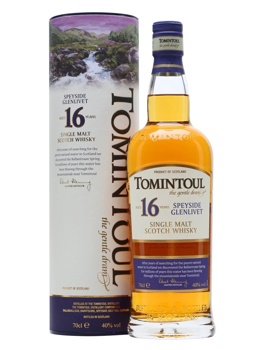 Tomintoul 16 Year Old Speyside Single Malt Scotch Whisky | 700ML - Whiskey