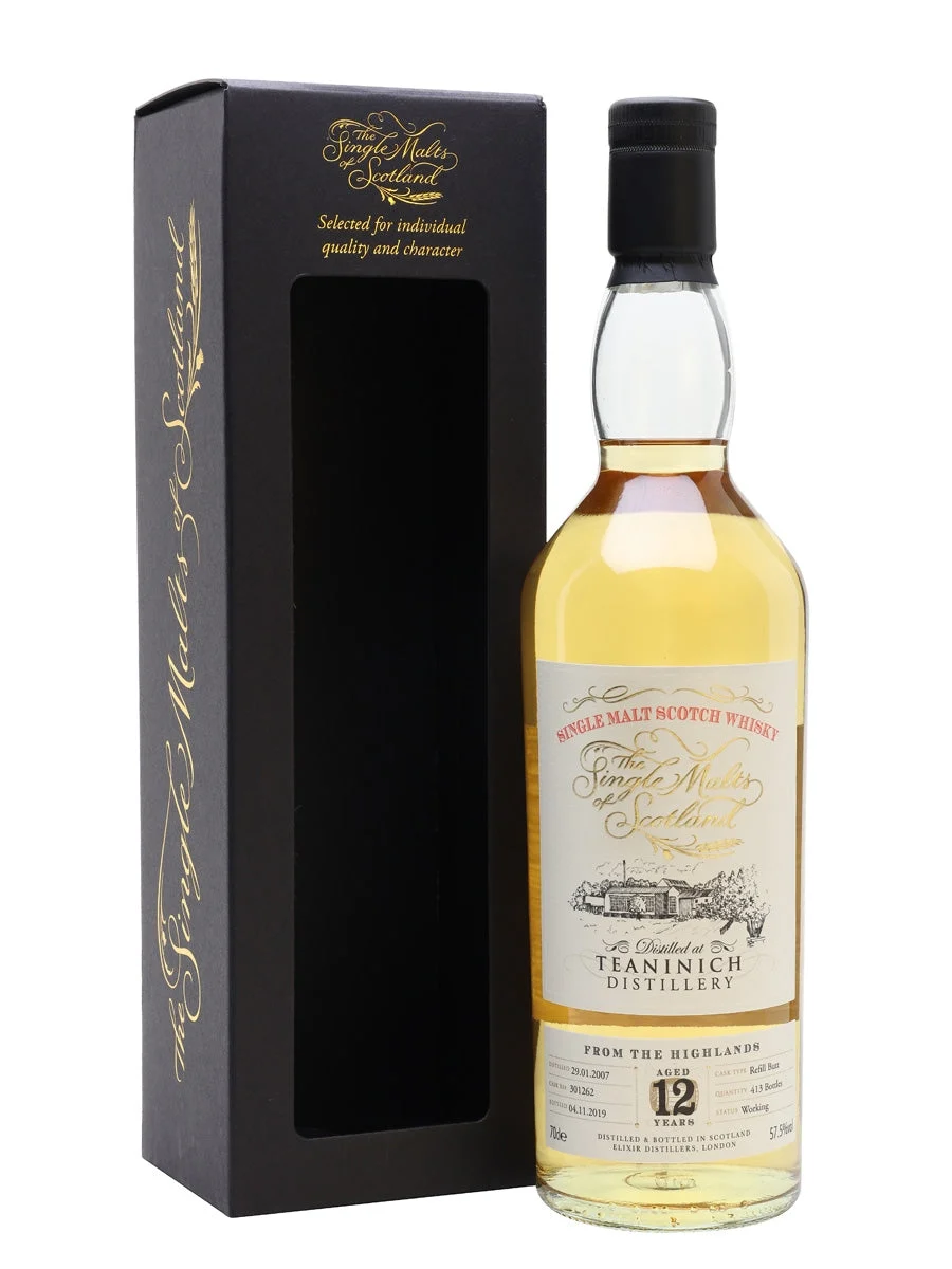 Teaninich 2007 12 Year Old Single Malts of Scotland Highland Single Malt Scotch Whisky | 700ML - Whiskey