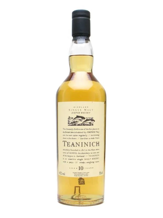 Teaninich 10 Year Old Flora & Fauna Highland Single Malt Scotch Whisky | 700ML - Whiskey