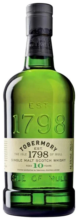 Whisky escocés de pura malta Tobermory 10 años