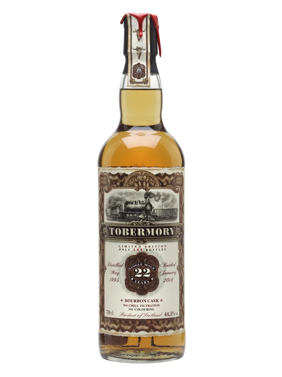 Tobermory 1995 Whisky escocés de malta única Jack Wiebers Island de 22 años | 700ML