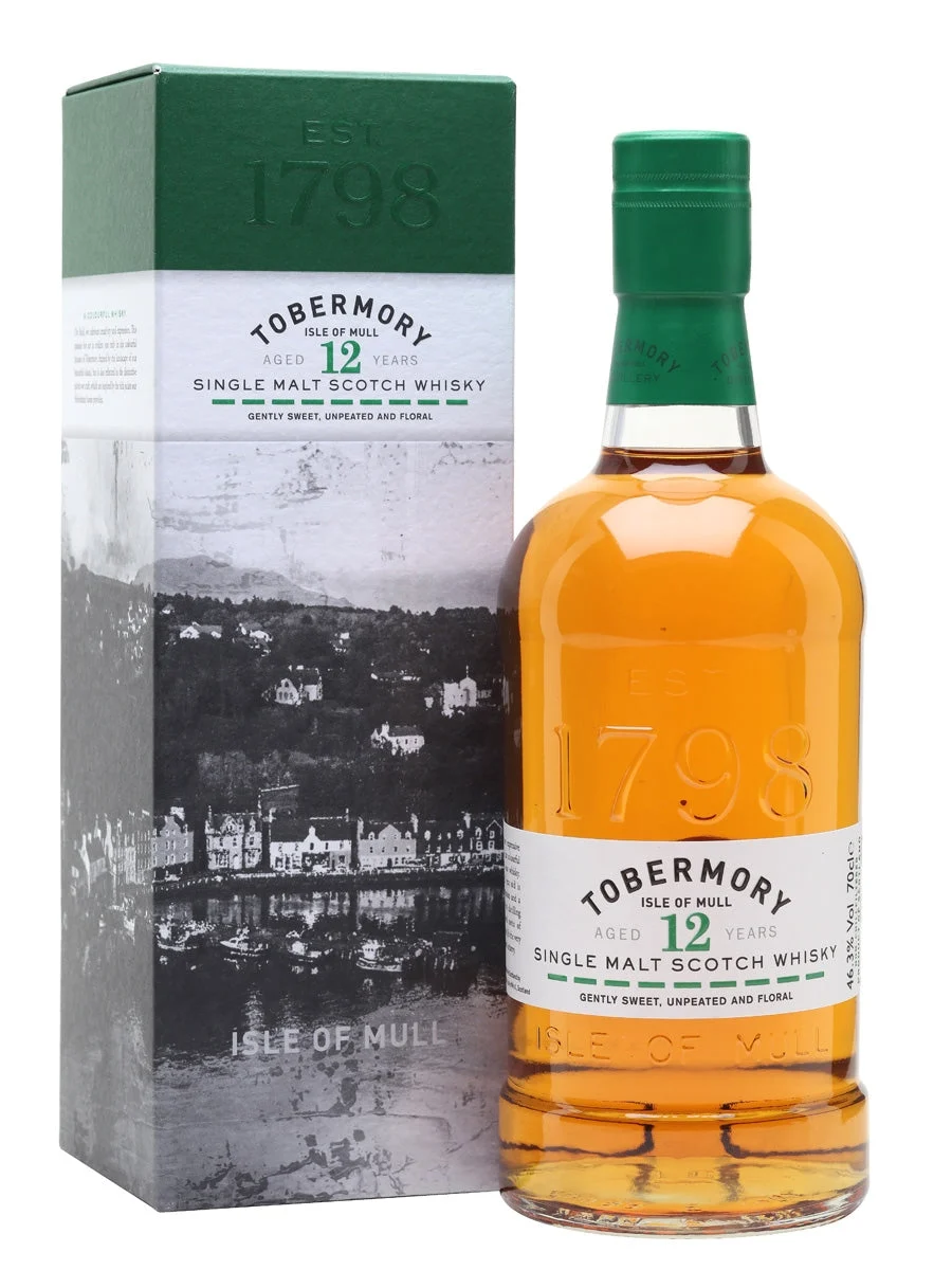 Tobermory 12 Year Old Island Single Malt Scotch Whisky | 700ML - Whiskey