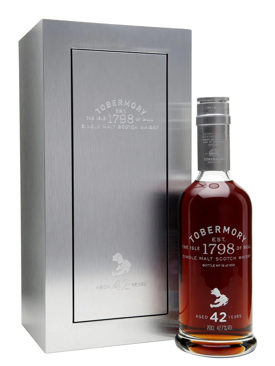 Tobermory 42 años Sherry Cask Island Whisky escocés de malta única | 700ML