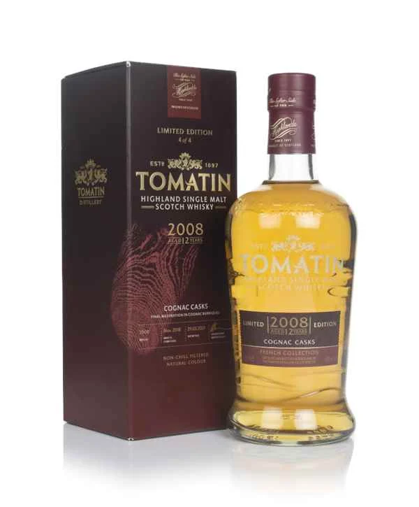 Tomatin 12 Year Old 2008 Cask Finish - French Collection Scotch Whisky | 700ML