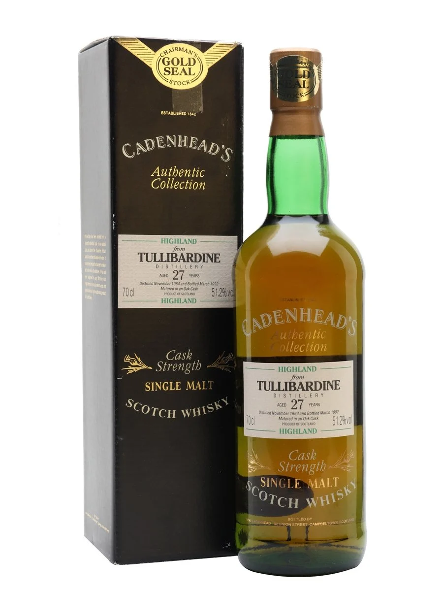 Tullibardine 1964 27 Year Old Cadenhead's Highland Single Malt Scotch Whisky | 700ML - Whiskey