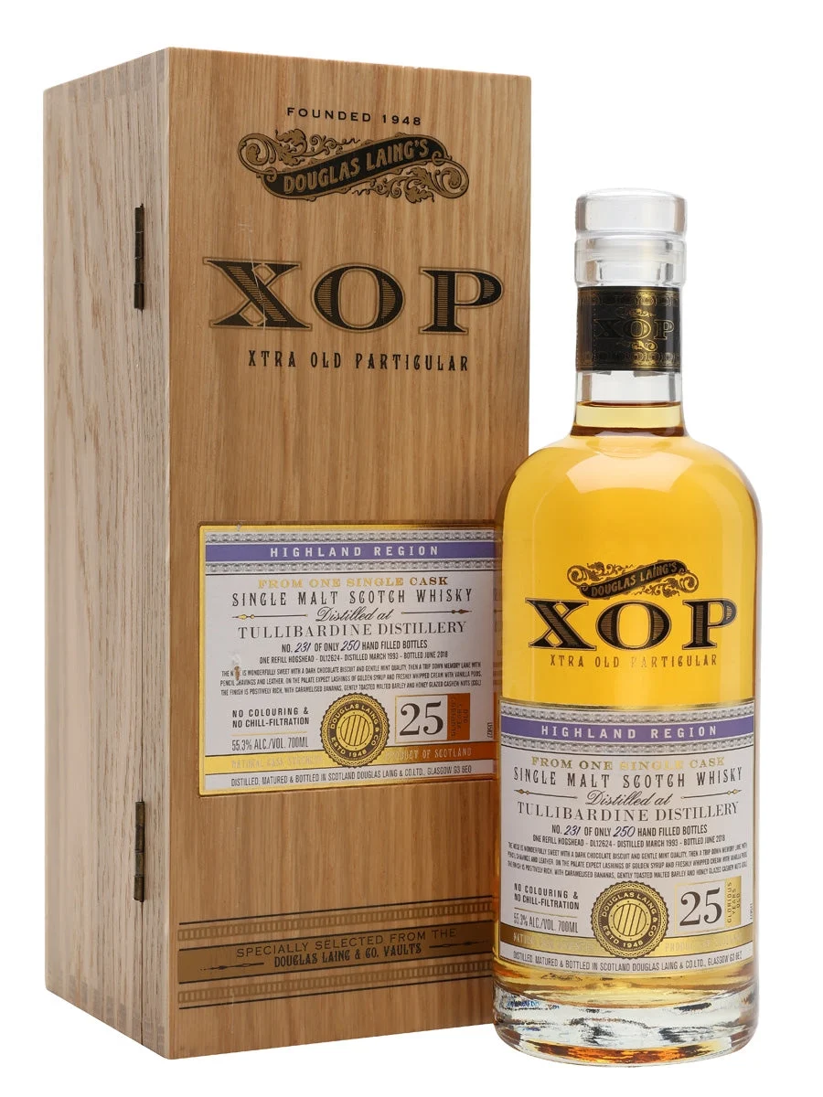 Tullibardine 1993 25 Year Old Xtra Old Particular Highland Single Malt Scotch Whisky | 700ML - Whiskey