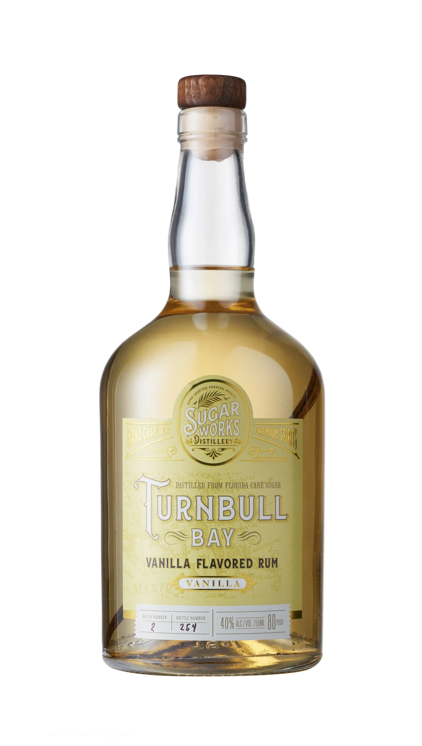 Ron Sugar Works Turnbull Bay con sabor a vainilla