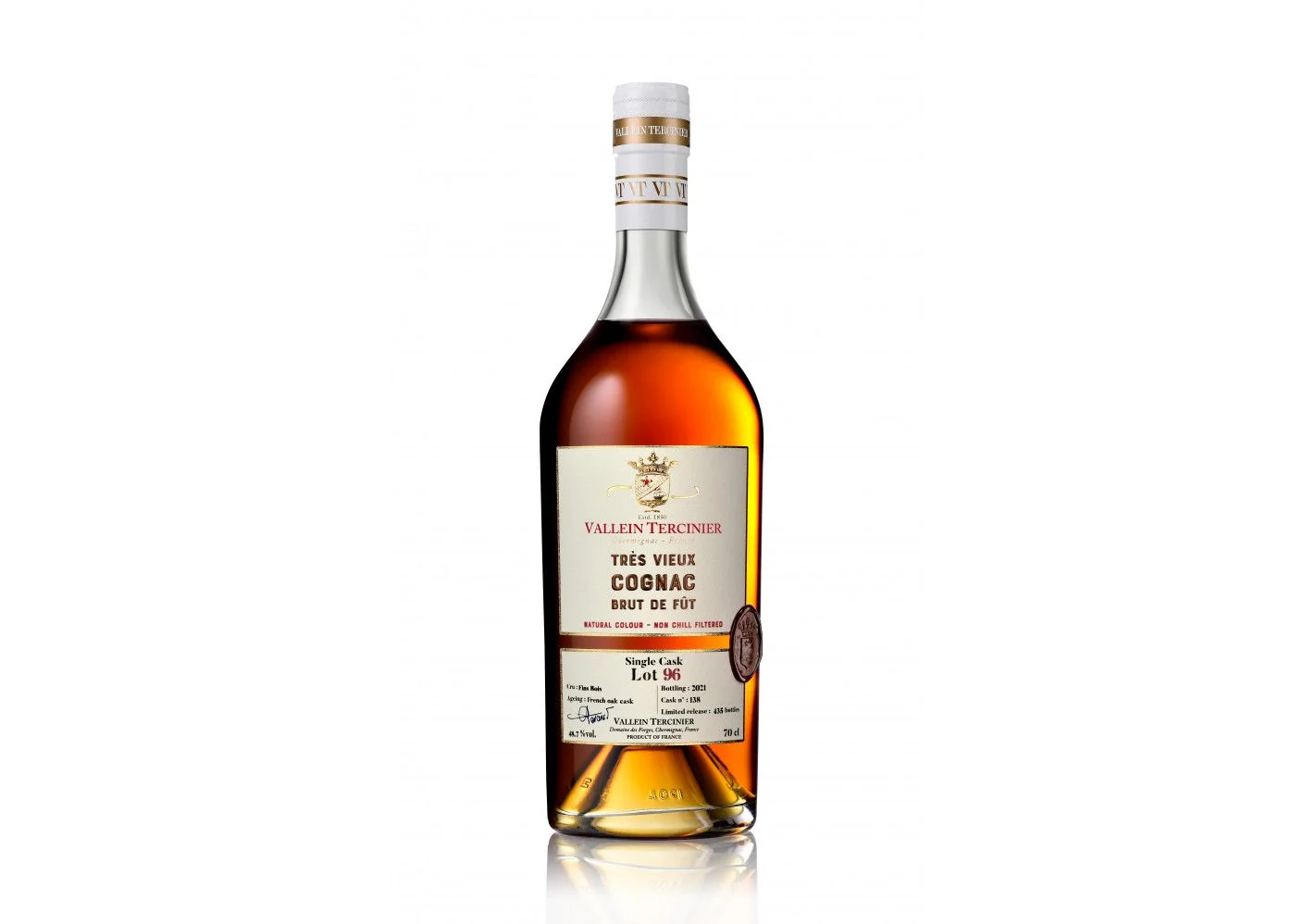 Vallein Tercinier Brut de Fût Lot 96 Single Cask Cognac | 700ML