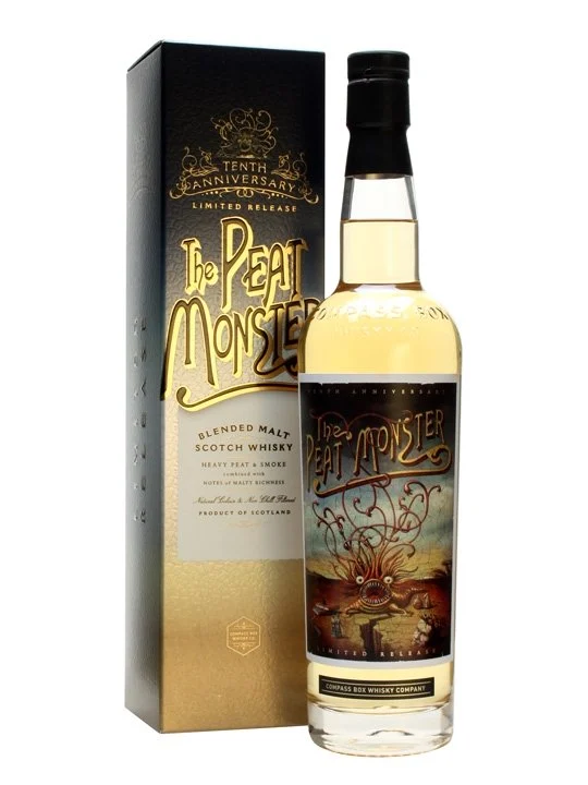 Compass Box The Peat Monster 10th Anniversary Limited Release Blended Malt Scotch Whisky - Whiskey